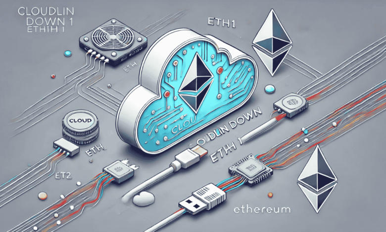 cloudlin down eth1