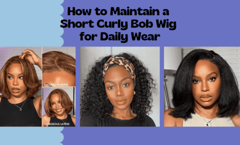 Short Curly Bob Wig